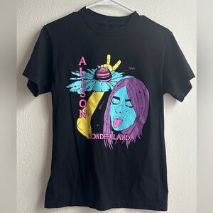 Black Graphic ALISON WONDERLAND Insomniac T-Shirt